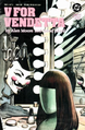 V's mask and wing shown on the cover for V for Vendetta #1