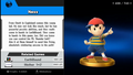 Ness's primary trophy in Super Smash Bros. for Wii U and 3DS.