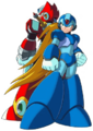 X and Zero in Mega Man Xtreme 2.