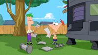 Phineas and Ferb in the song Busted