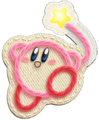 Kirby made out of yarn in Epic Yarn and its remake, Extra Epic Yarn
