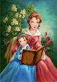 A portrait of young Belle and her mother.