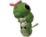 Caterpie's Pokémon Stadium model
