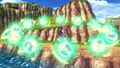 Supreme Kai of Time Chronoa's Kairos Cannon produces up to a maximum of 12 spheres when fully buffed by Holy Inscription in Xenoverse 2