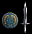 Ω Sword & Elk Shield