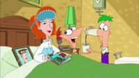 Phineas making their mom breakfast in Mom's Birthday
