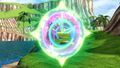 Supreme Kai of Time Chronoa creates a clock sigil as part of her Temporal Holy Ray Super Skill in Xenoverse 2