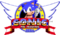 Sonic the Hedgehog title Screen gif