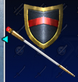 Red Crystal Rod & Red Line Shield