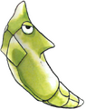 Metapod's render art from Pokémon Red & Green