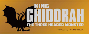 GKOTM merchandise - King Ghidorah, the three headed monster subtitle.png