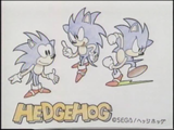 A color sketch of Sonic, moving closer to the finished product.