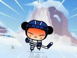 Hockey Player in "On Thin Ice"