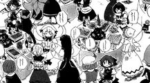 Lily White (with Aya) and Black (with Mystia) in the same image in Silent Sinner in Blue.