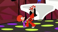 Phineas and Stacy dancing