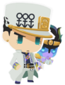 Jotaro's Leader of Golden Spirits variant in JOJO'S PITTER-PATTER POP!