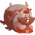 Greedent's sprite in Pokémon Café Remix