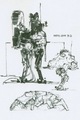 Metal Gear D as depicted in the Metal Gear Solid: Peace Walker Official Art Works book.