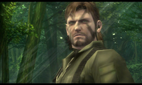 Naked Snake as he appears in Metal Gear Solid: Snake Eater 3D.