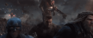The Heroes Charge Thanos.gif