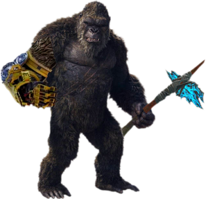 Kong with beast club and his battle axe by israelprime dgtqkqe-414w-2x.png