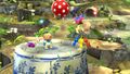 Olimar, Alph and every Pikmin variety (excluding Rock) in Super Smash Bros. for Wii U.
