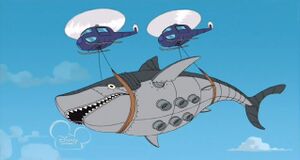 Mechanical Shark carried by helicopters.jpg