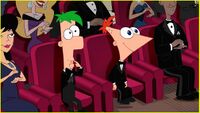 Phineas wearing a tuxedo