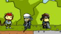 Solid Snake and Old Snake in the Japanese version of Scribblenauts.