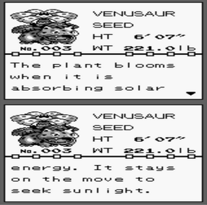 Venusaur Pokemon Red Pokedex Entry.png