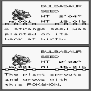 Bulbasaur Pokemon Red Pokedex Entry.png