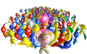1599px-Olimar and many Pikmin P1 art.png