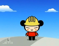 Construction worker in "Noodle Around The World"