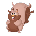 Greedent's model in Pokémon Masters
