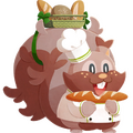 Greedent Baker's sprite in Pokémon Café Remix