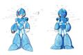 Concept art for Mega Man X.